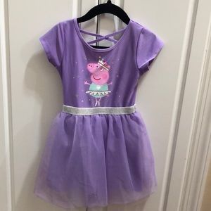 Purple Peppa Pig dress